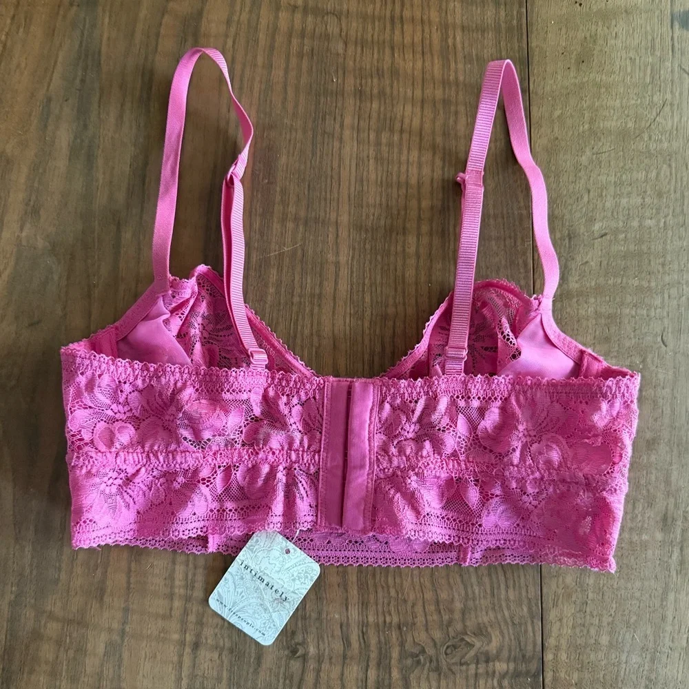 Free People Intimately Sorento Demi Longline Underwire Bra - Size 32C - Pink NWT